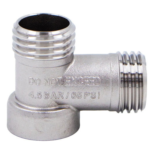 Stainless Steel Carbonation Cap Tee