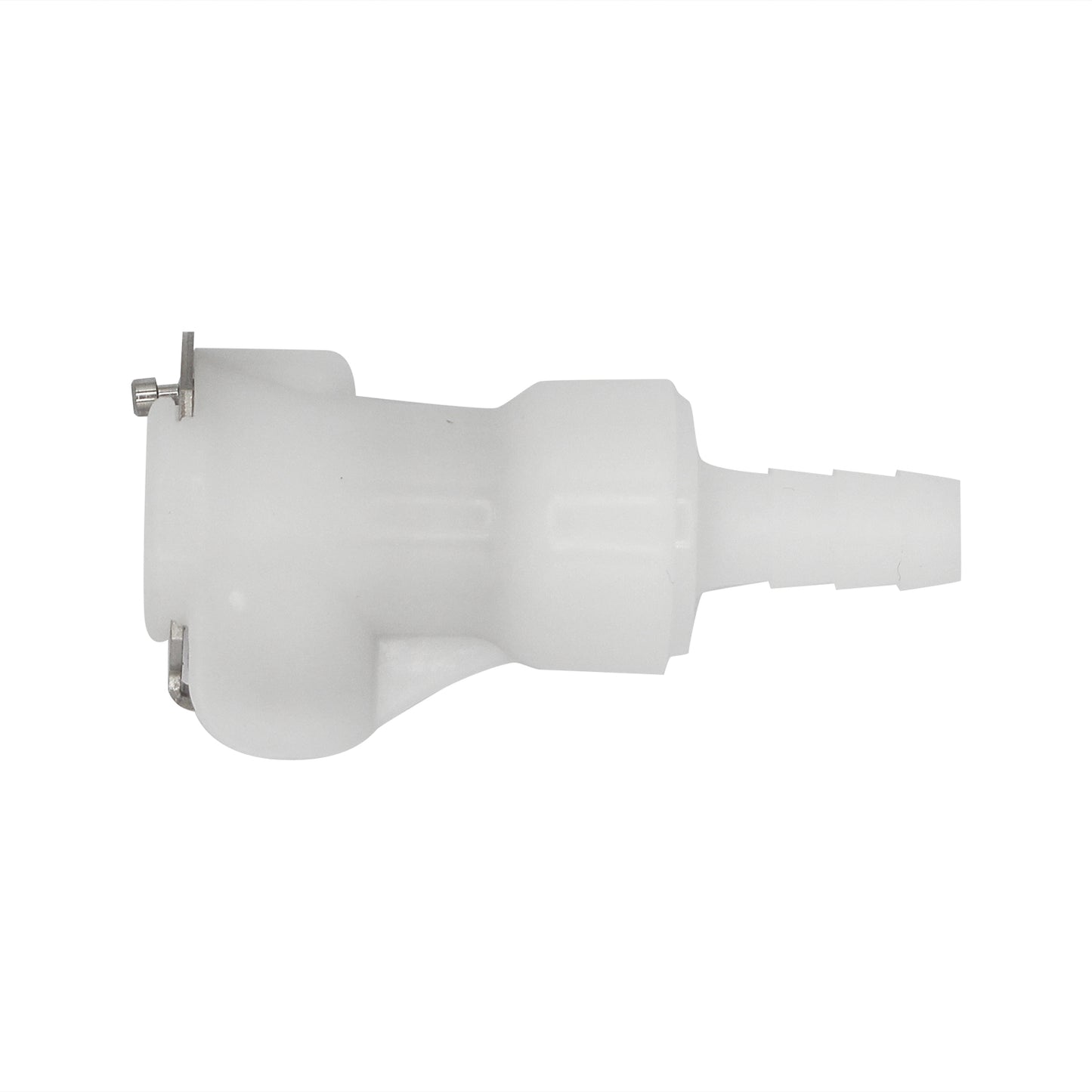 Plastic In-Line Disconnect Coupler - Female QD X 1/4" OD Barb