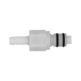 Plastic In-Line Disconnect Coupler - Male QD X 1/4" OD Barb