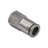 Stainless Steel (Push-In) Fitting - 1/4" FFL X 5/16" (8mm)