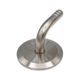 Ss Brewtech Stainless Steel Tri-Clover 90° Elbow - 1.5" TC X 3/8" OD Barb