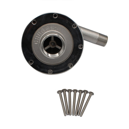 Chugger MAX Nano Brewery Pump - Stainless Steel Replacement Head (Center Inlet) [SSMAX-PH-CI]