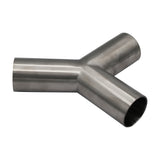 Stainless Steel Sanitary Weld Tube - 135° True Y Tee