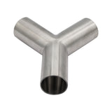Stainless Steel Sanitary Weld Tube - 135° True Y Tee