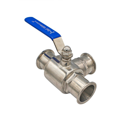 2" Tri Clamp 3-Way Ball Valve (T-Type Design) - Tri Clover Sanitary Stainless Steel Fitting -  Canuck Homebrew Supply, Canada