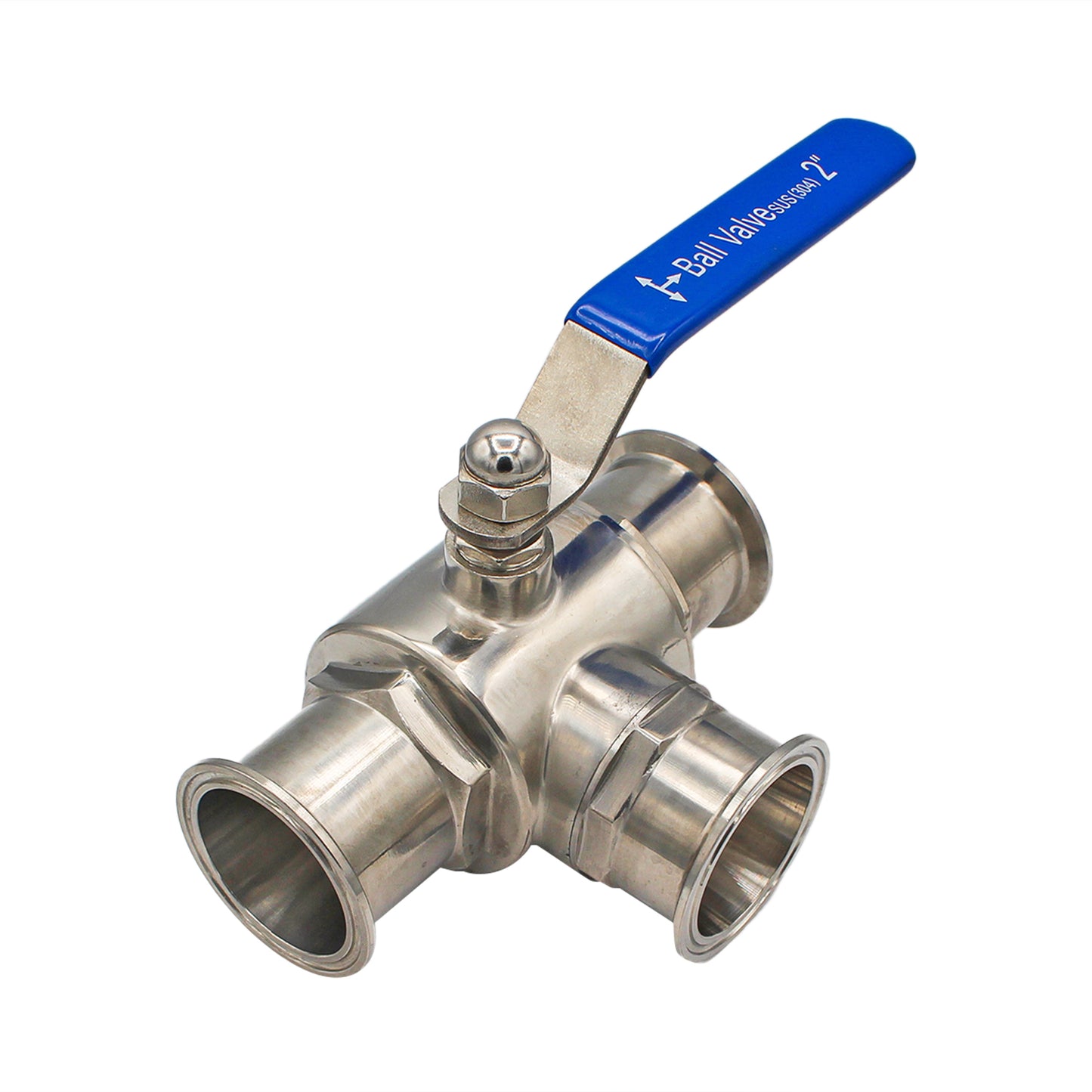 2" Tri Clamp 3-Way Ball Valve (T-Type Design) - Tri Clover Sanitary Stainless Steel Fitting -  Canuck Homebrew Supply, Canada