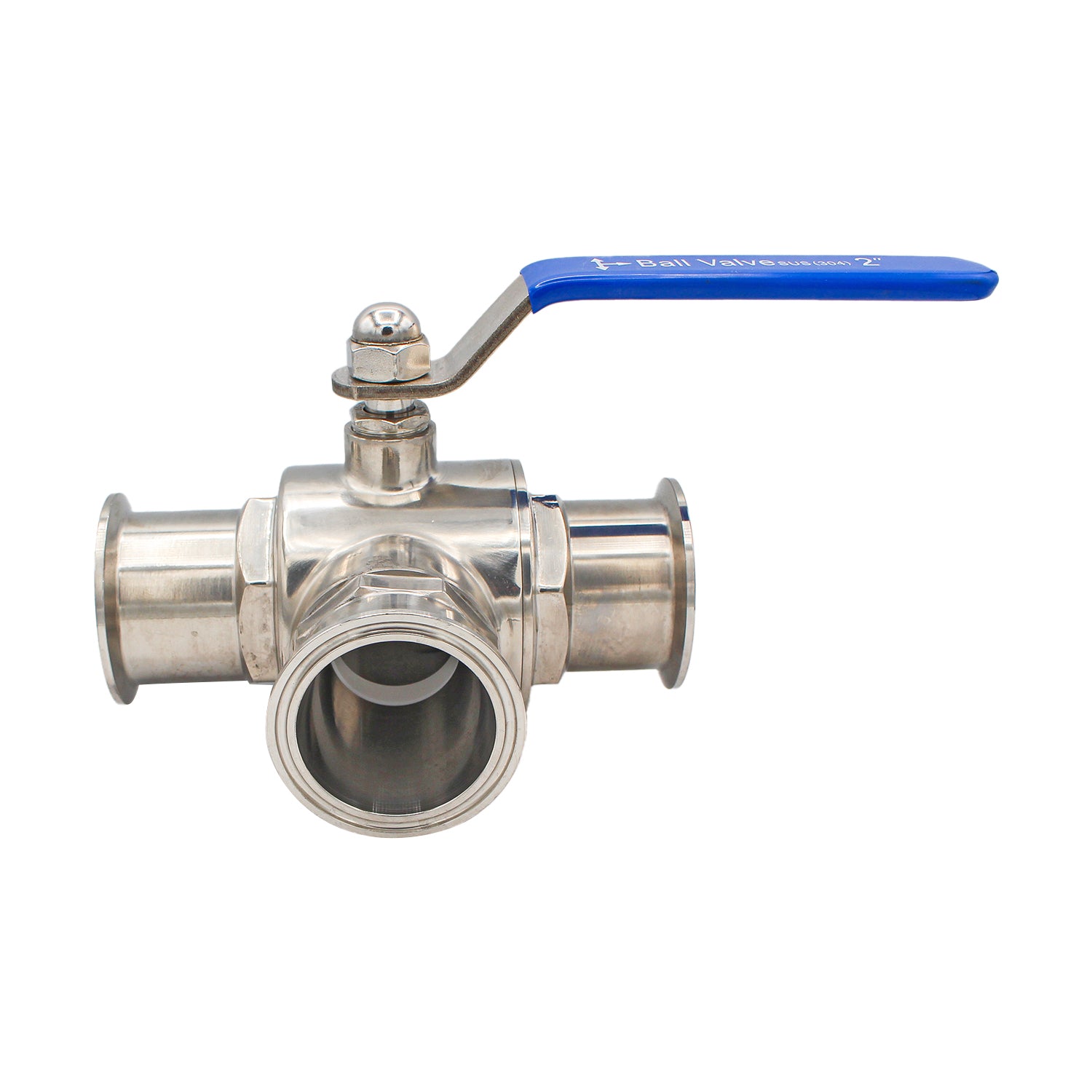 2" Tri Clamp 3-Way Ball Valve (T-Type Design) - Tri Clover Sanitary Stainless Steel Fitting -  Canuck Homebrew Supply, Canada