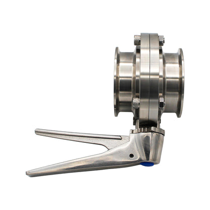 3" Tri Clamp Squeeze Trigger Butterfly Valve (All Stainless) - Tri Clover Sanitary Stainless Steel Fitting -  Canuck Homebrew Supply, Canada