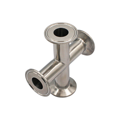 1" Tri Clamp Cross - Tri Clover Sanitary Stainless Steel Fitting -  Canuck Homebrew Supply, Canada