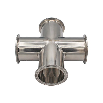2.5" Tri Clamp Cross - Tri Clover Sanitary Stainless Steel Fitting -  Canuck Homebrew Supply, Canada