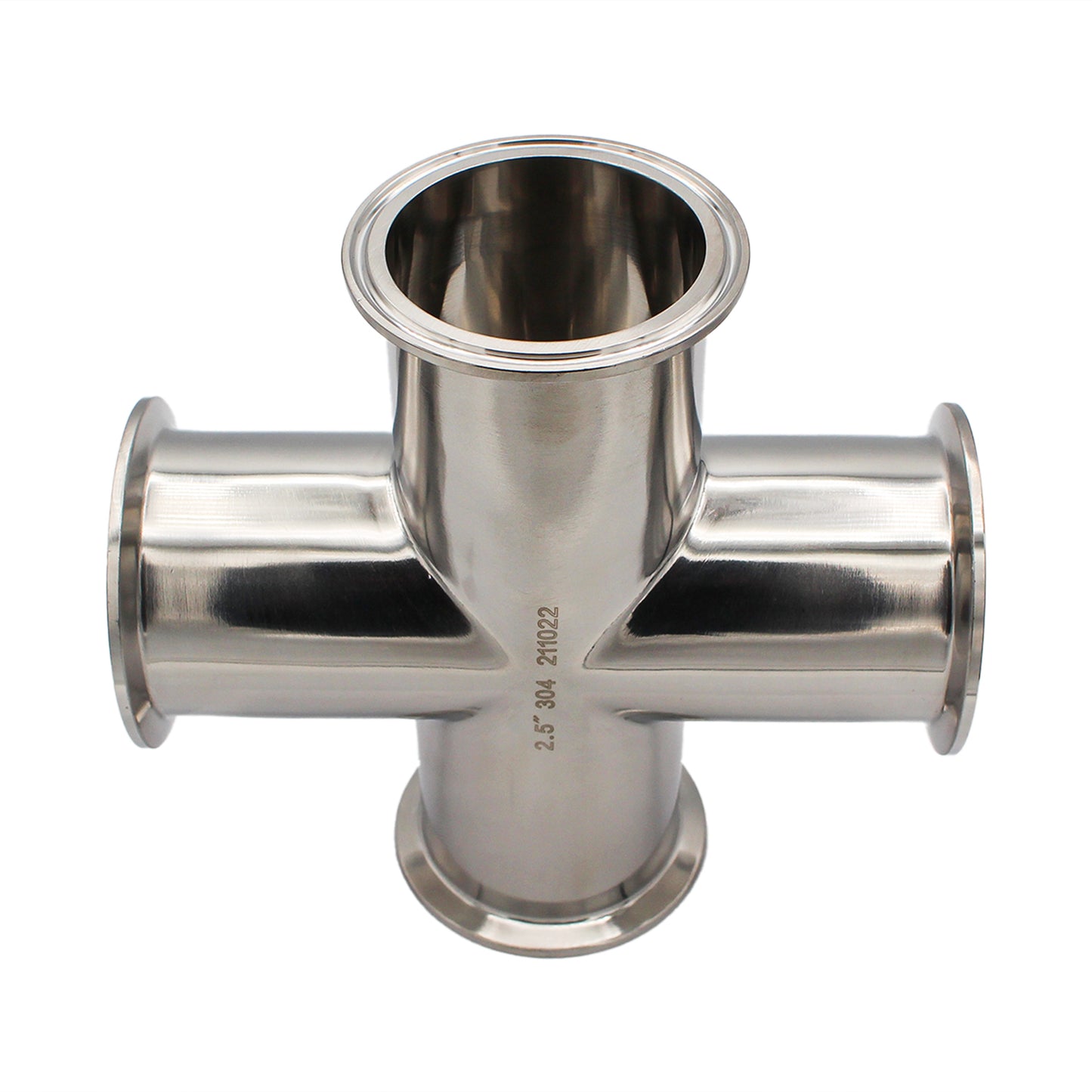 2.5" Tri Clamp Cross - Tri Clover Sanitary Stainless Steel Fitting -  Canuck Homebrew Supply, Canada