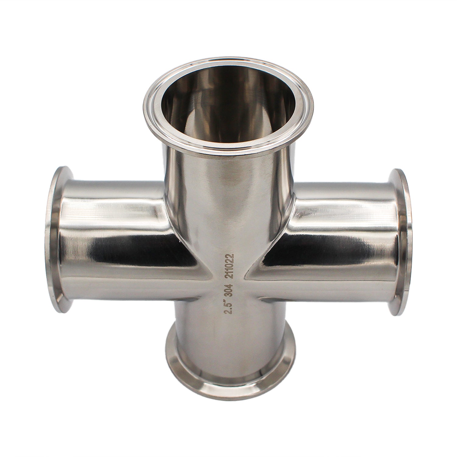 2.5" Tri Clamp Cross - Tri Clover Sanitary Stainless Steel Fitting -  Canuck Homebrew Supply, Canada