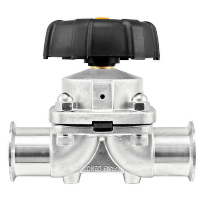 Stainless Steel Tri-Clover Diaphragm Valve - 2" TC