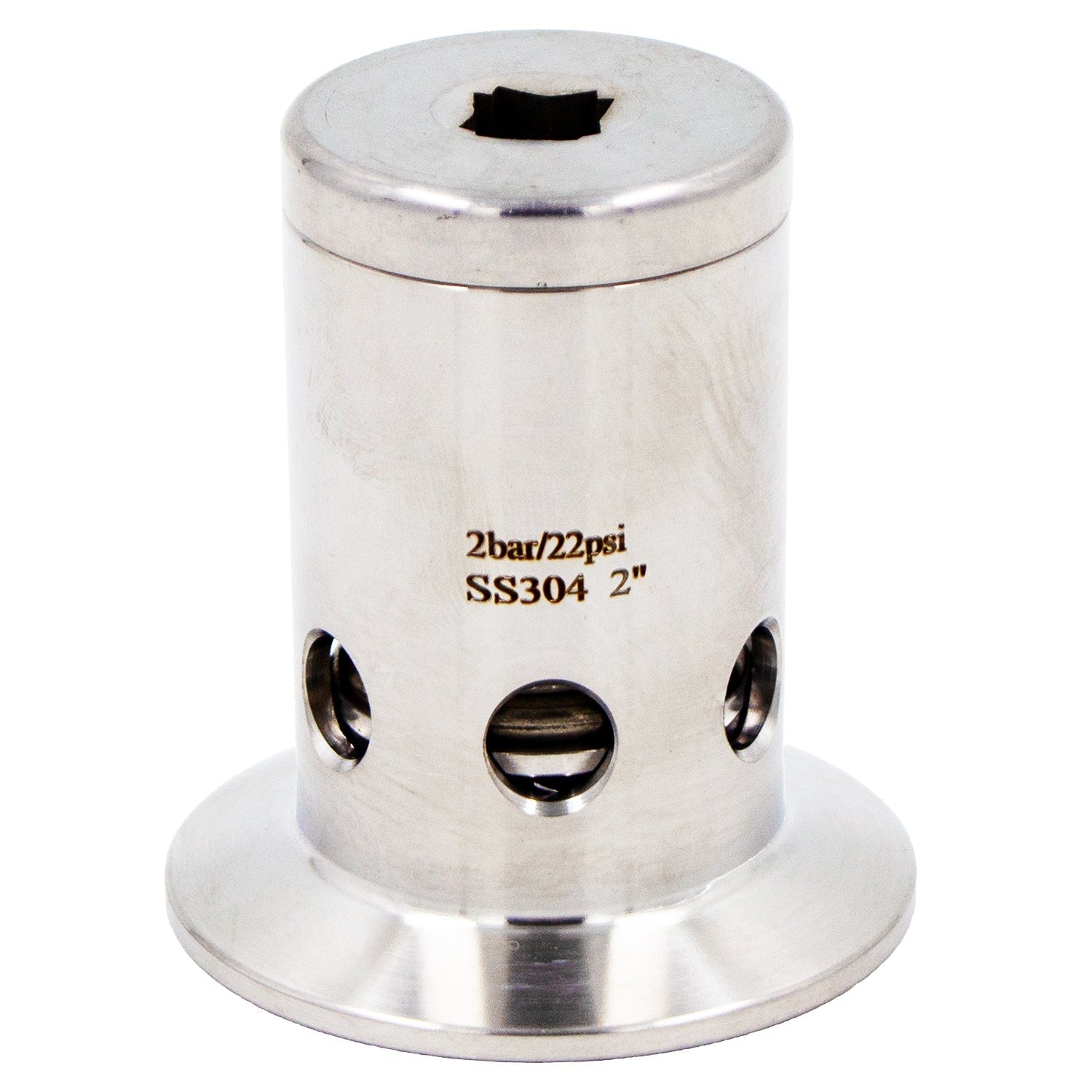 Stainless Steel Tri-Clover Pressure Relief Valve - 2" TC