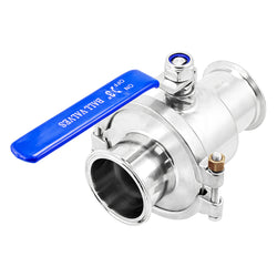 Stainless Steel Tri-Clover High Pressure Quick Clean Ball Valve - 3" TC