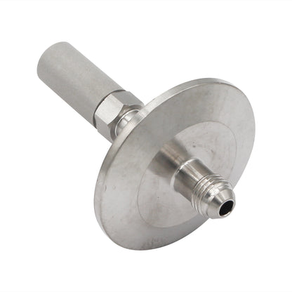 Stainless Steel Tri-Clover Inline Carbonation Oxygen Stone - 1.5" TC X 1/4" MFL (2.0 Micron)