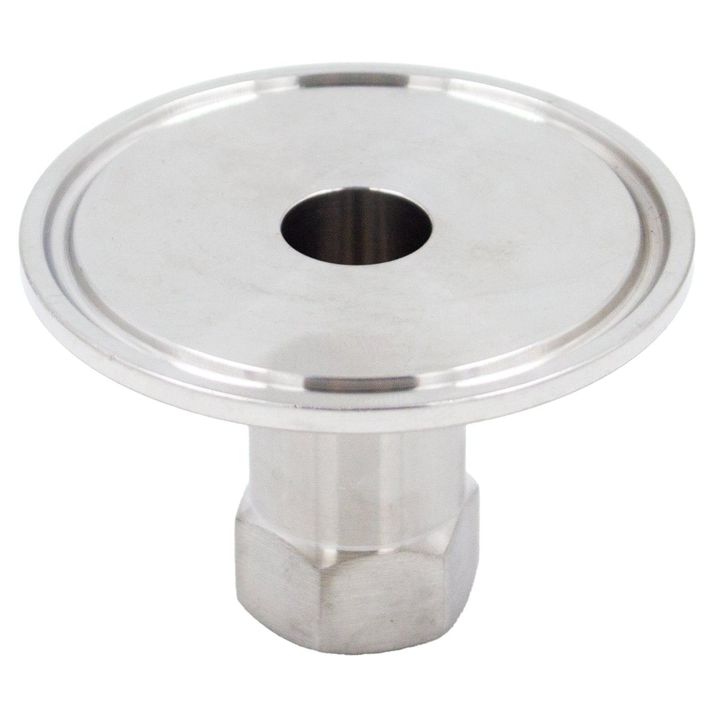 Stainless Steel Tri-Clover Fitting - 2" TC X 1/4" Female NPT