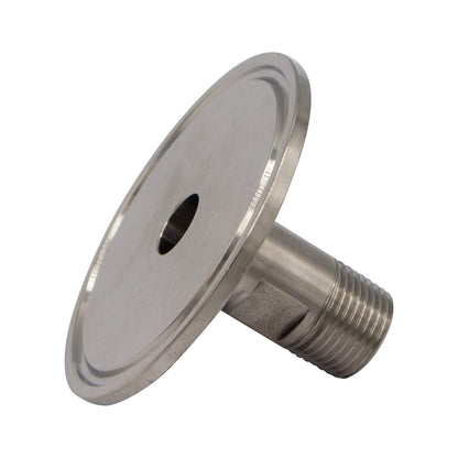 2" Tri Clamp X 3/8" Male NPT Adapter - Tri Clover Sanitary Stainless Steel Fitting