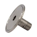 Stainless Steel Tri-Clover Fitting - 2" TC X 3/8" Male NPT