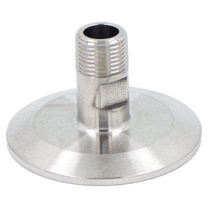 Stainless Steel Tri-Clover Fitting - 2" TC X 3/8" Male NPT