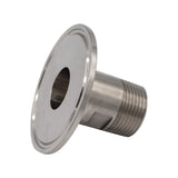 Stainless Steel Tri-Clover Fitting - 2" TC X 3/4" Male NPT