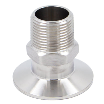 Stainless Steel Tri-Clover Fitting - 2" TC X 1" Male NPT