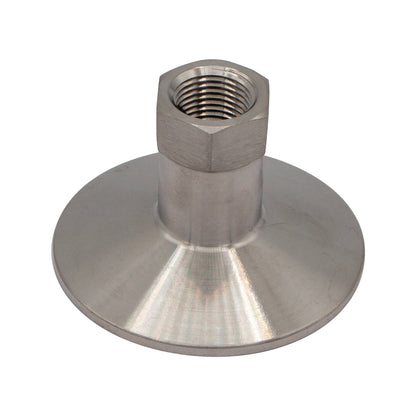 2" Tri Clamp X 3/8" Female NPT Heavy Duty Adapter - Tri Clover Sanitary Stainless Steel Fitting