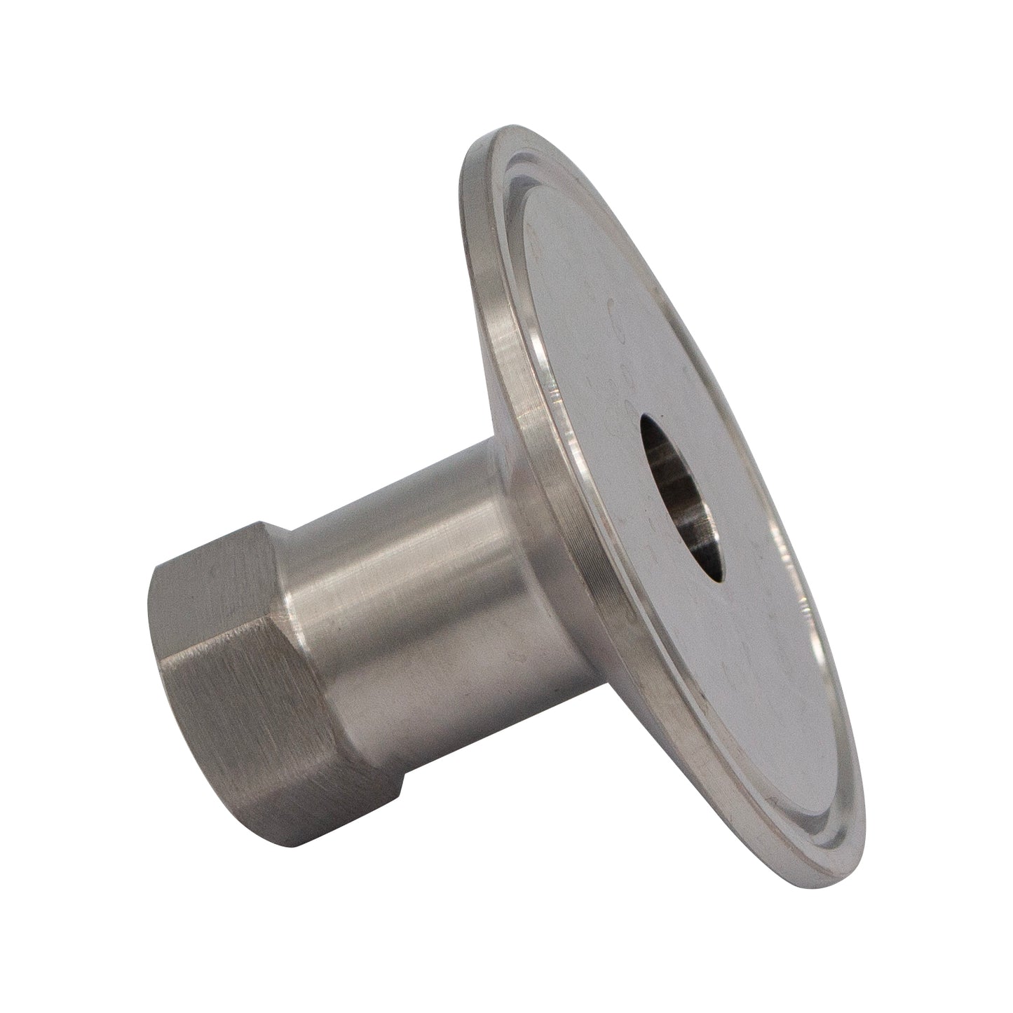 2" Tri Clamp X 3/8" Female NPT Heavy Duty Adapter - Tri Clover Sanitary Stainless Steel Fitting