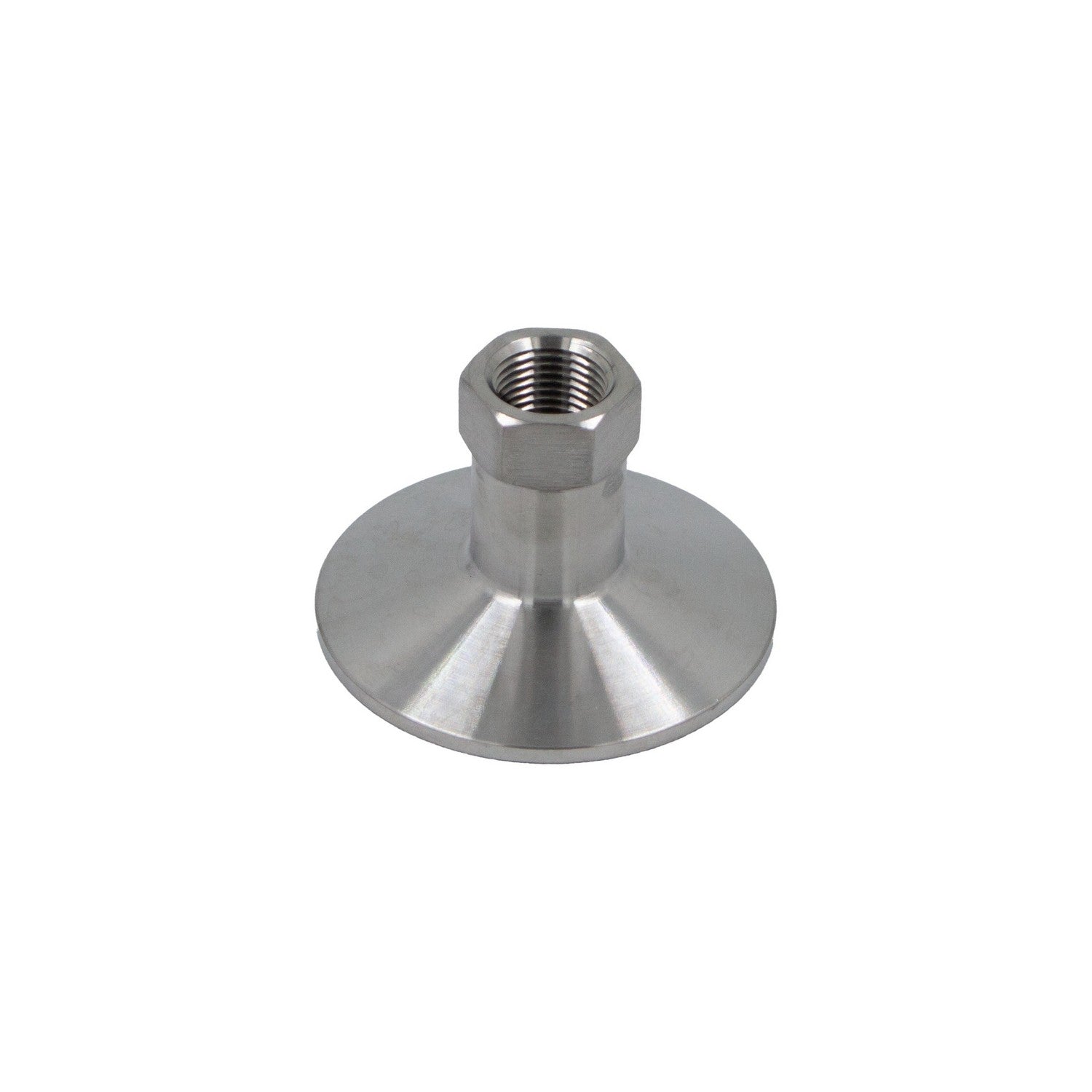 Stainless Steel Tri-Clover Fitting - 2" TC X 3/8" Female NPT | Heavy Duty