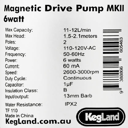Kegland BrewZilla All Grain Brewing System - 6 Watt Pump - Gen 4 Wire Leads (110V)