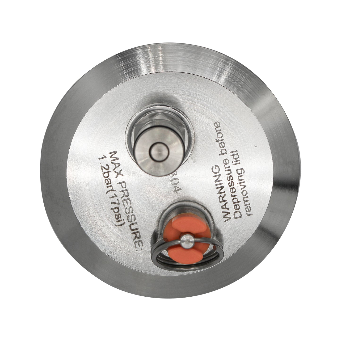 3" Tri Clamp Ball Lock End Cap With PRV - Tri Clover Sanitary Stainless Steel Fitting