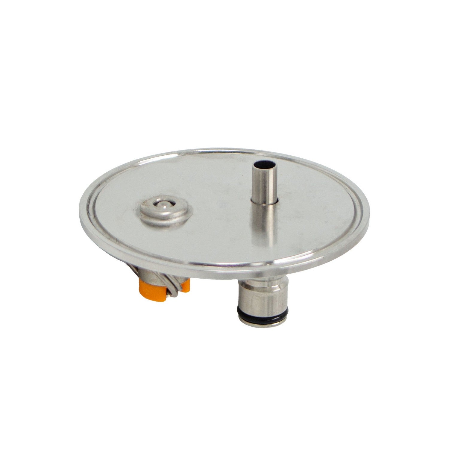 Stainless Steel Tri-Clover Ball Lock Cap With PRV - 3" TC