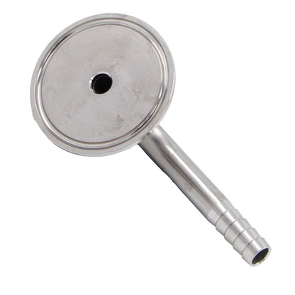Stainless Steel Tri-Clover 90° Elbow - 2" TC X 1/2" OD Barb