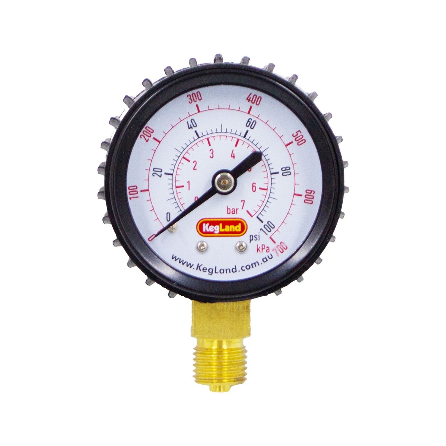 Kegland Low Pressure Gauge (0-100 PSI | Right)