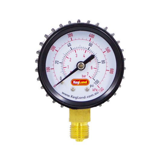 Kegland Low Pressure Gauge (0-100 PSI | Right)