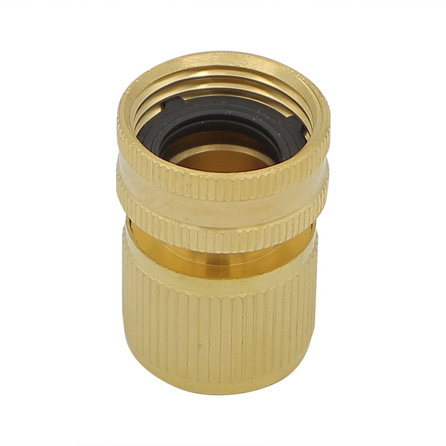 AlcoEngine Style Brass Fitting - 3/4" Female Garden Hose X 1/2" Female QD