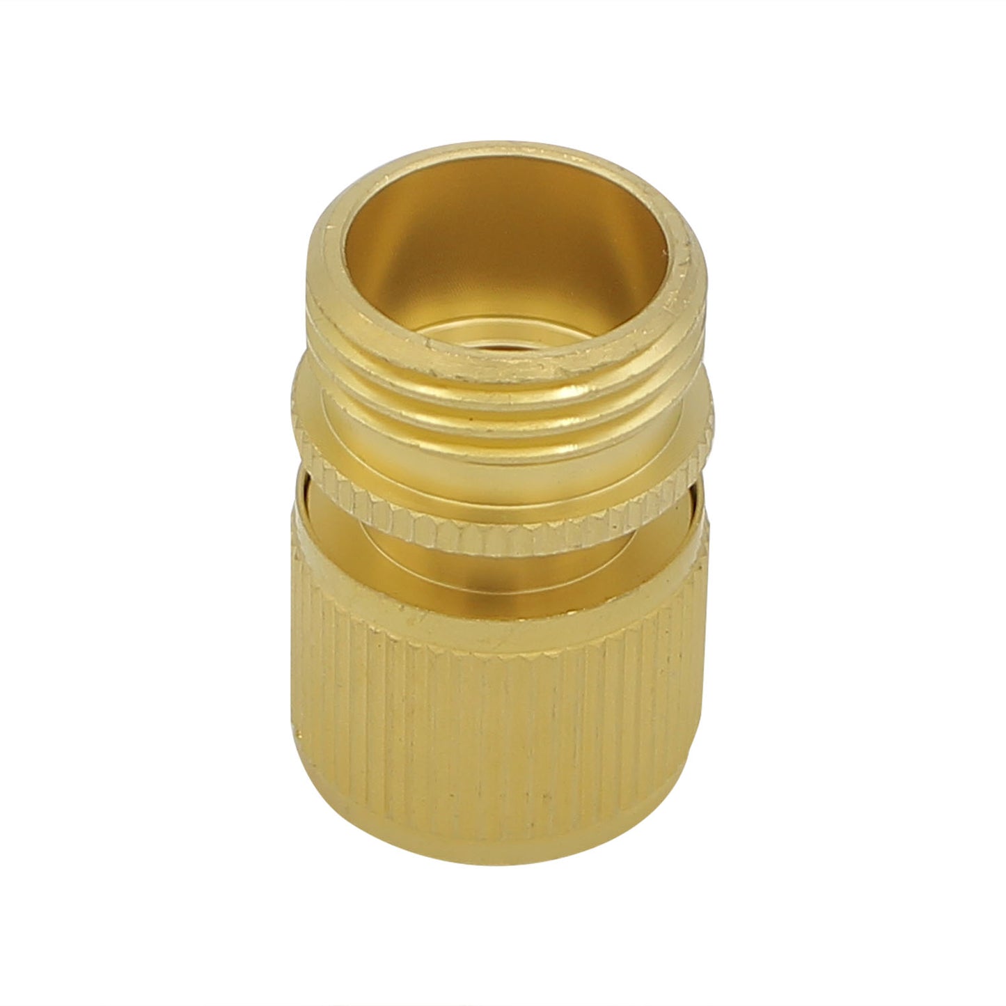 AlcoEngine Style Brass Fitting - 3/4" Male Garden Hose X 1/2" Female QD