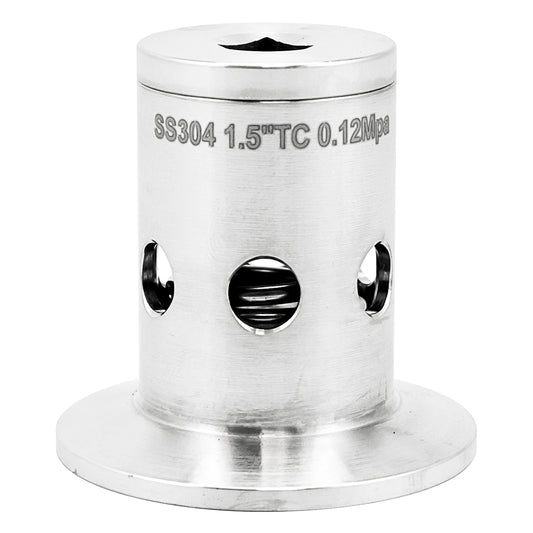 Ss Brewtech Stainless Steel Tri-Clover Pressure Relief Valve - 1.5" TC