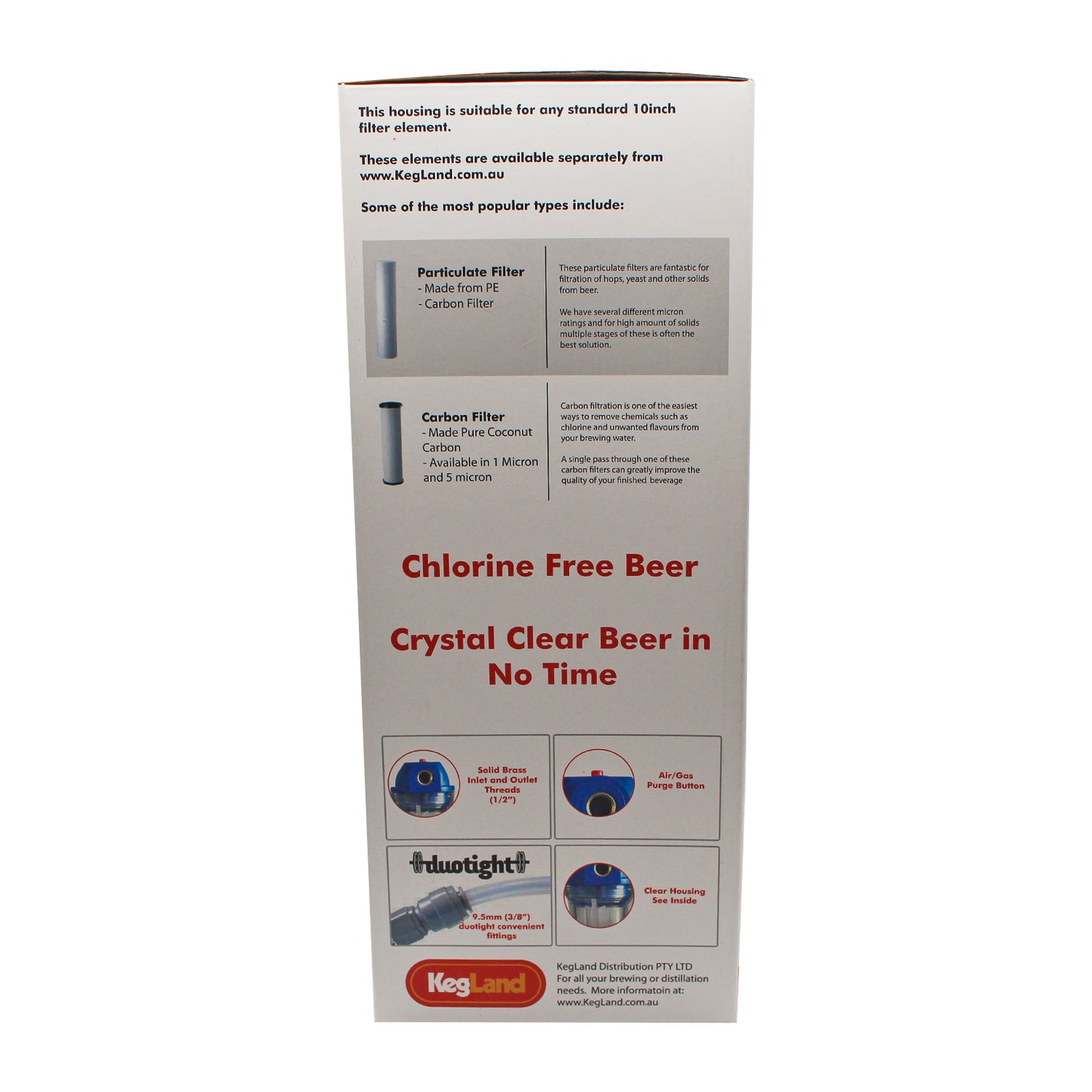 Kegland Duotight (Push-In) Beer & Water Filtering Kit - 3/8" (9.5mm) -  Canuck Homebrew Supply, Canada