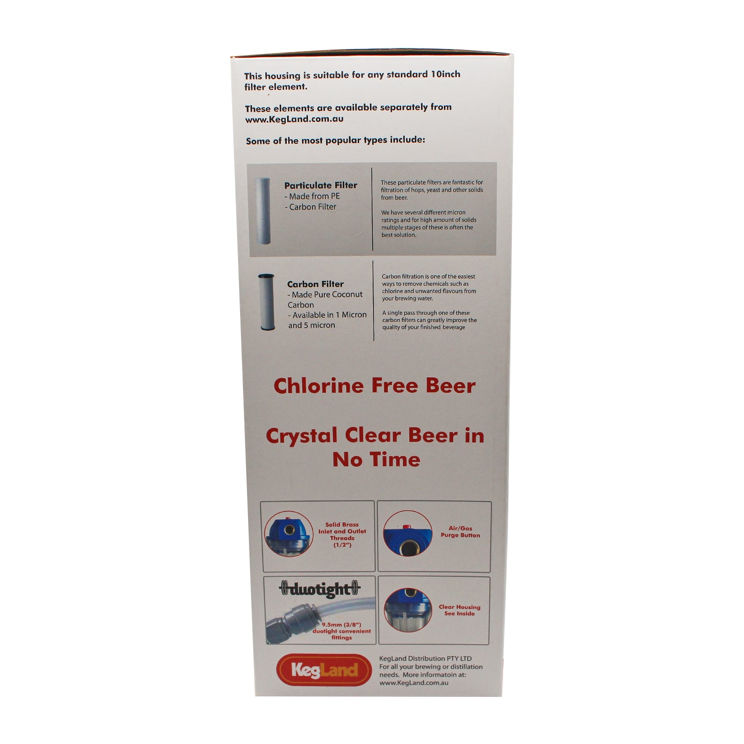 Kegland Duotight (Push-In) Beer & Water Filtering Kit - 3/8" (9.5mm) -  Canuck Homebrew Supply, Canada