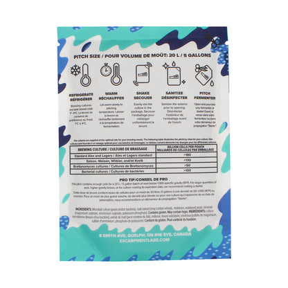 Escarpment Labs Biergarten Lager Yeast - Liquid Brewing Culture (100mL)