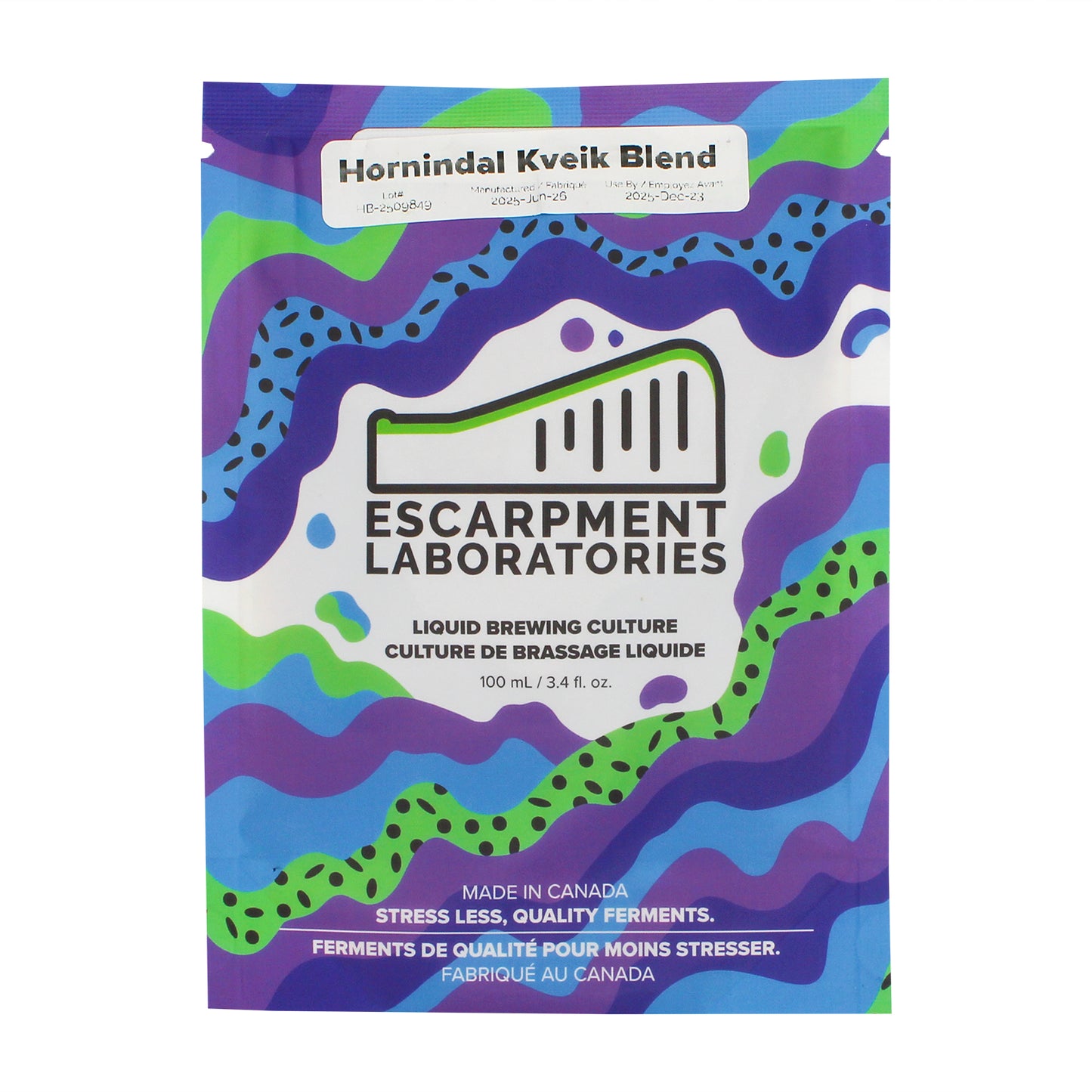 Escarpment Labs Hornindal Kveik Yeast Blend - Liquid Brewing Culture (100mL)