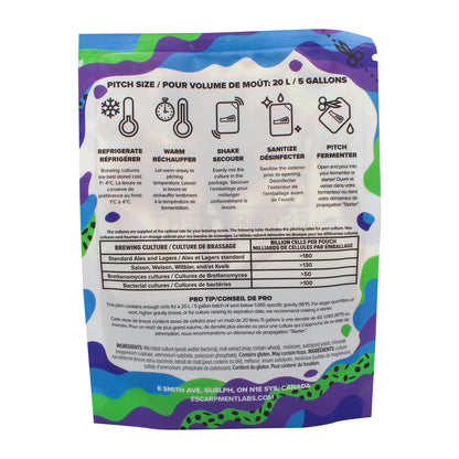 Escarpment Labs Laerdal Kveik Yeast - Liquid Brewing Culture (100mL)