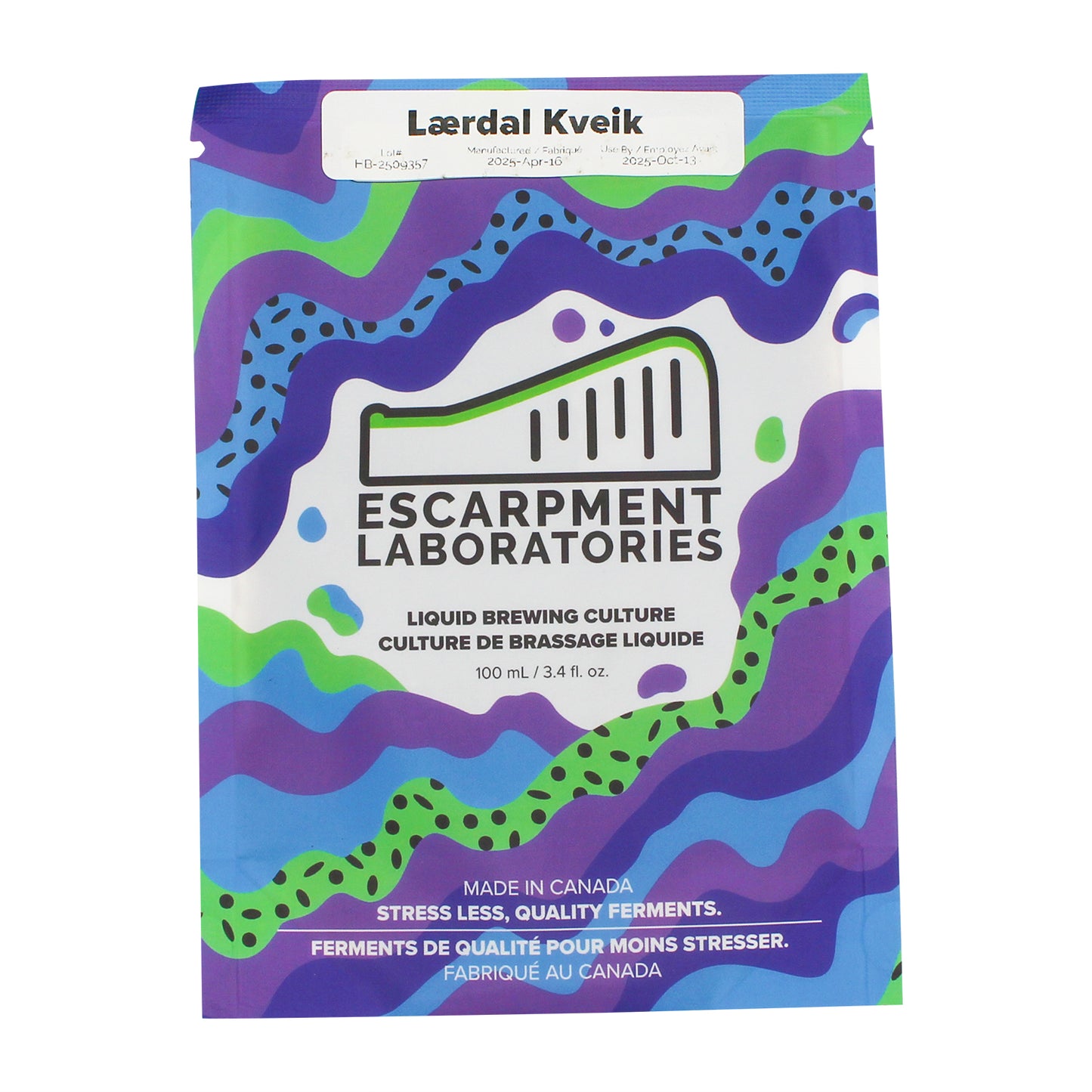 Escarpment Labs Laerdal Kveik Yeast - Liquid Brewing Culture (100mL)