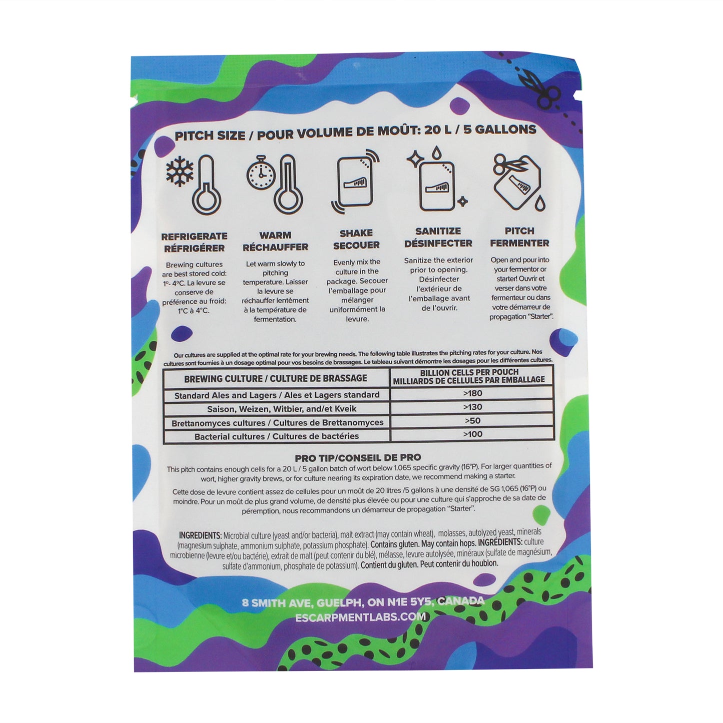 Escarpment Labs Laerdal Kveik Yeast - Liquid Brewing Culture (100mL)