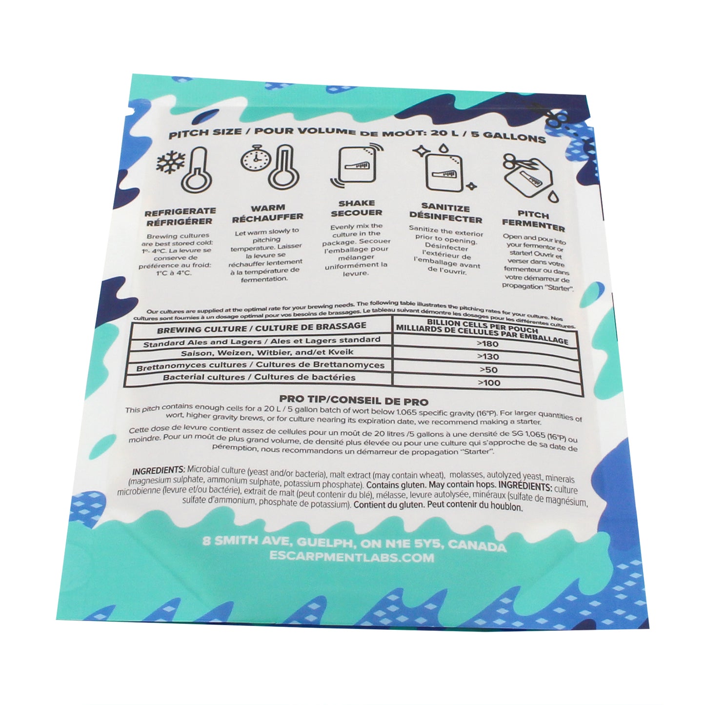 Escarpment Labs Premium Pilsner Lager Yeast - Liquid Brewing Culture (100mL)