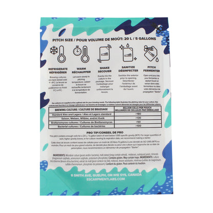 Escarpment Labs Premium Pilsner Lager Yeast - Liquid Brewing Culture (100mL)