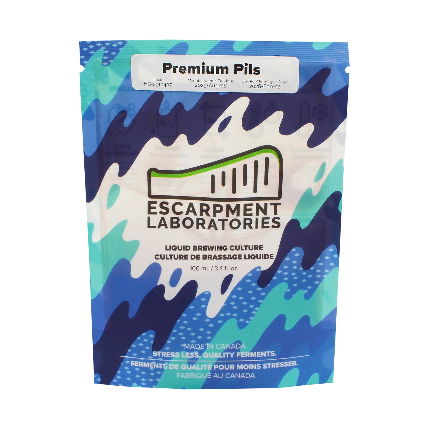 Escarpment Labs Premium Pilsner Lager Yeast - Liquid Brewing Culture (100mL)