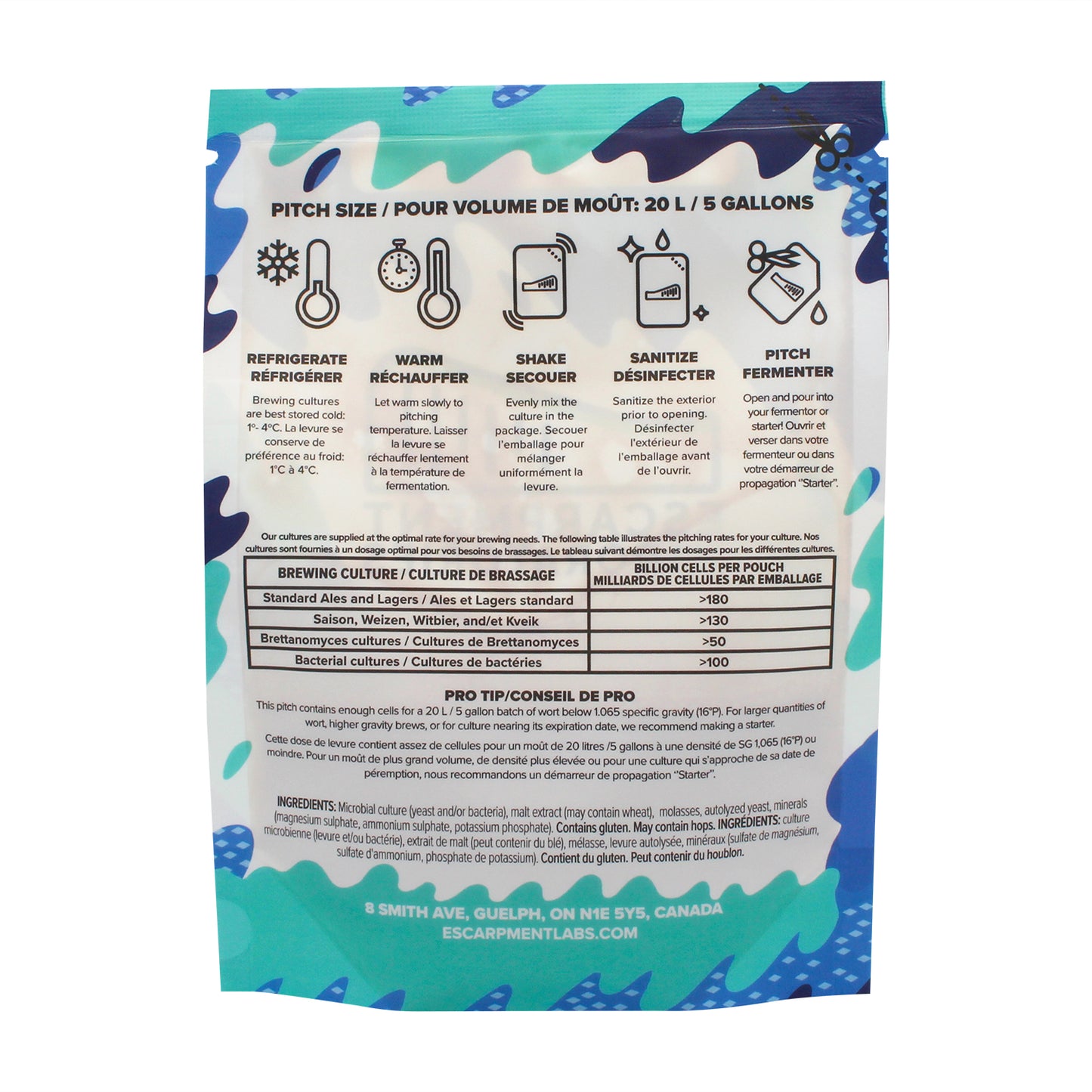 Escarpment Labs Premium Pilsner Lager Yeast - Liquid Brewing Culture (100mL)