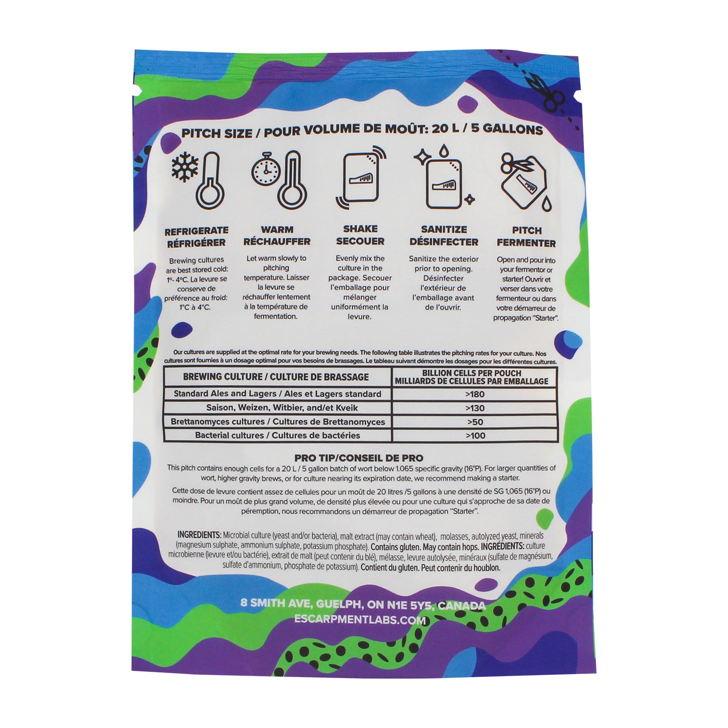 Escarpment Labs Voss Kveik Yeast - Liquid Brewing Culture (100mL)